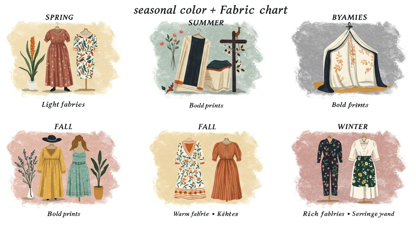 A color fabric chart displaying a range of essential colors for textile selection and design reference. (2)