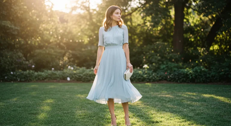 What Colour Shoes Go with a Light Blue Dress