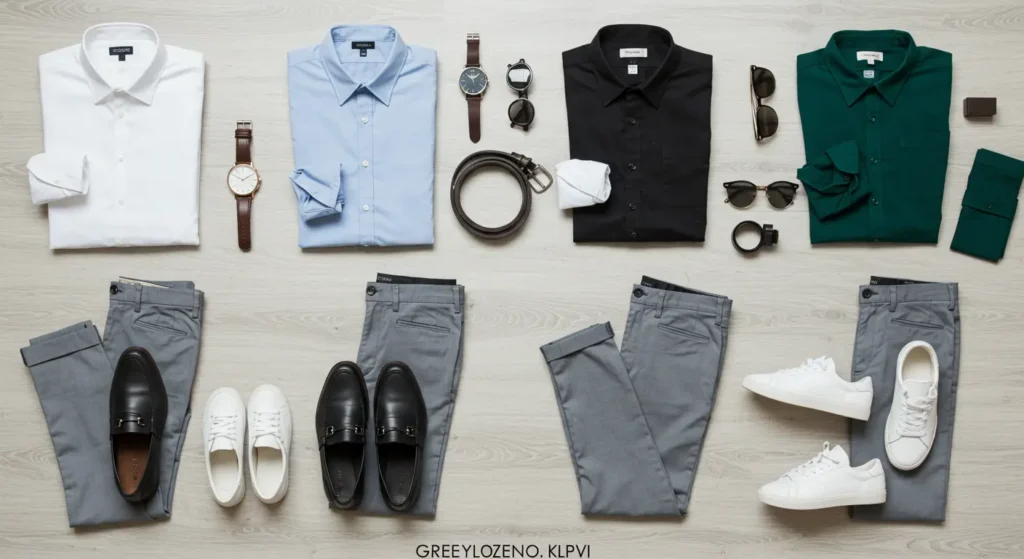 what color shirt goes with grey pants 1