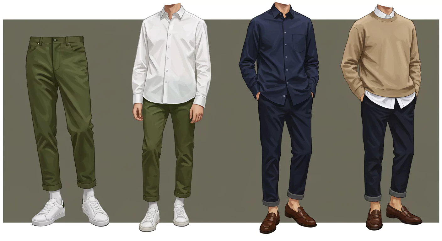 what color shirt goes with olive green pants