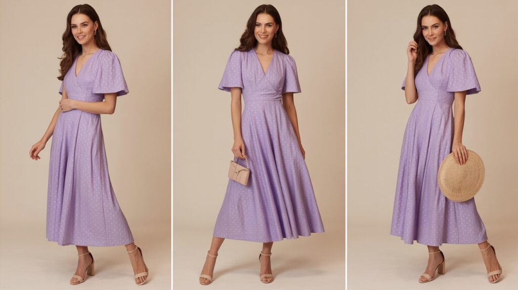 Spring wedding guest dress for women