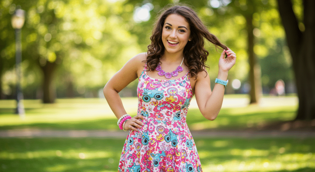  Deena’s Playful Skater Dress Look