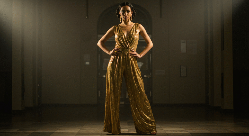 Gold Jumpsuit Drama